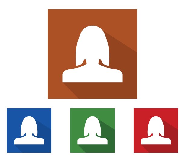 女人概要文件图标图片下载