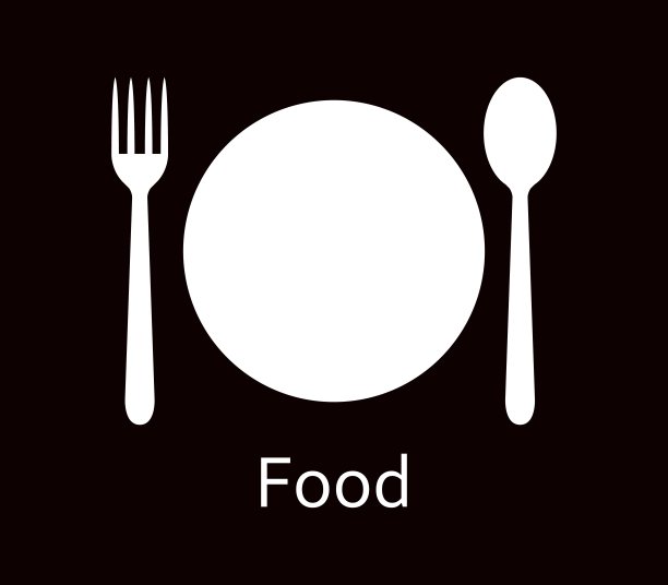 扁平风格餐具图标图片下载