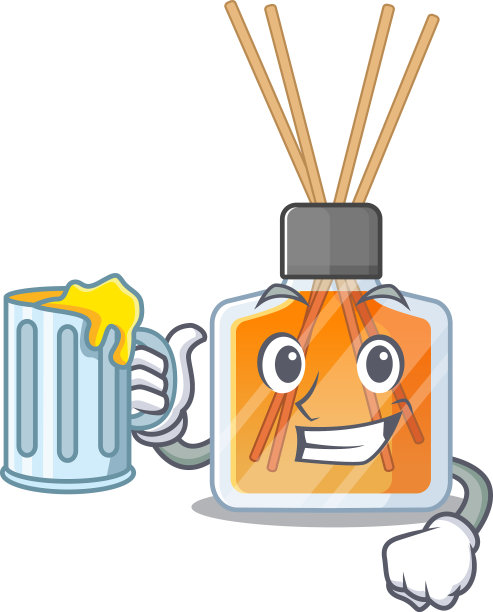 快乐空气清新剂贴吉祥物设计用图片下载