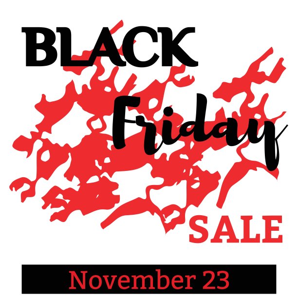 黑色星期五的题词在抽象的点上图片下载