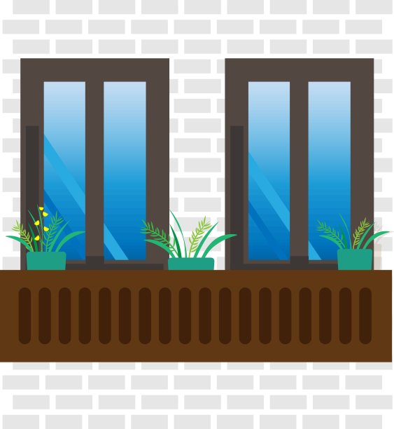 窗户用鲜花图片下载