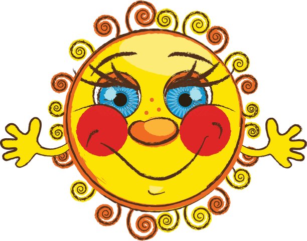 开朗阳光。隔离。向量图片下载