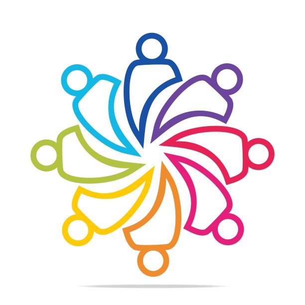 抽象圆人概念图片下载