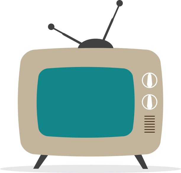 电视复古的向量图片下载