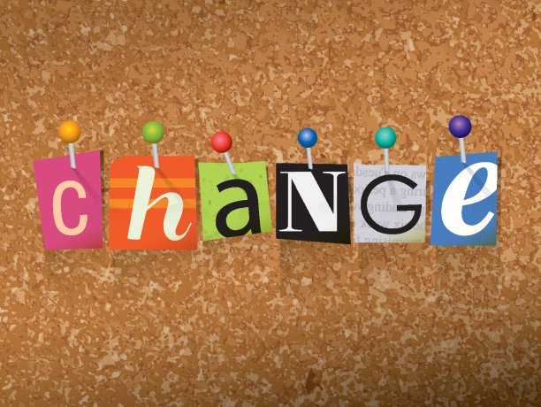 改变概念固定字母插图图片下载