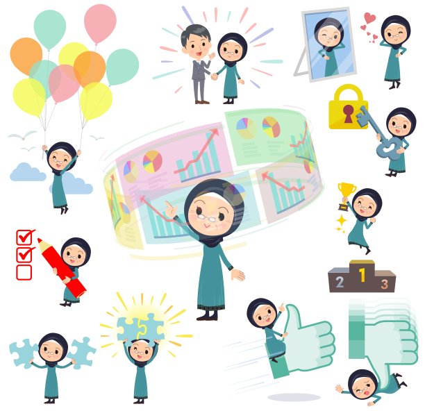 阿拉伯老妇人文本框图片下载