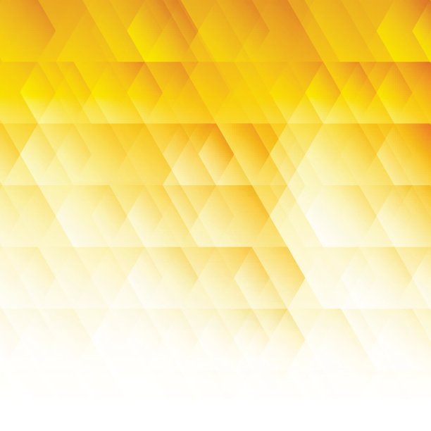 抽象几何六边形图案黄色背景图片下载