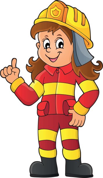 女消防员形象1图片下载