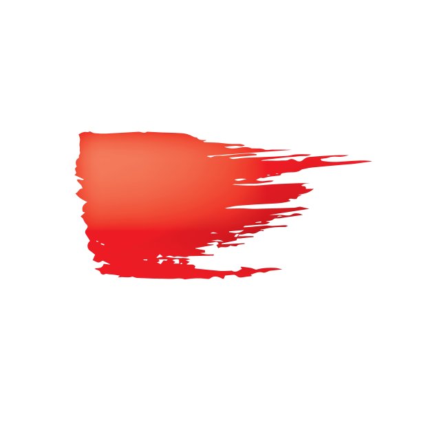 在白色的背景上刷一笔红色的油漆。图片下载