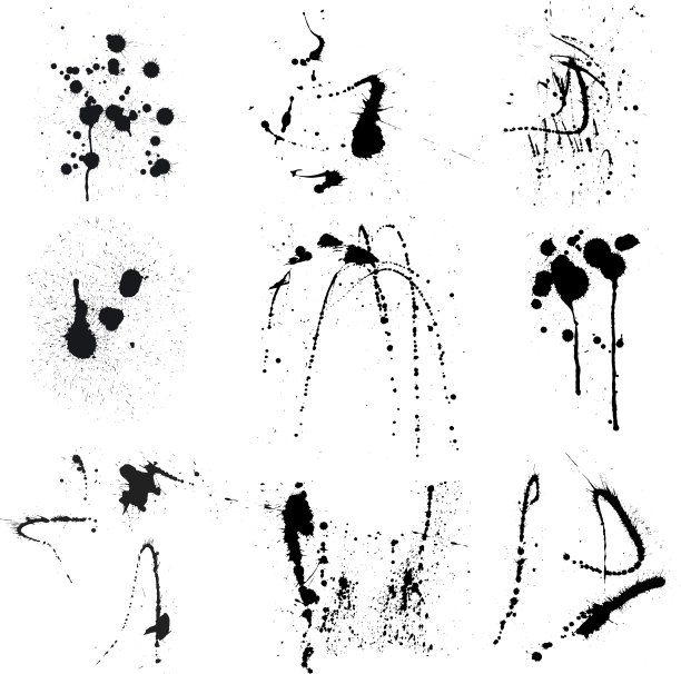 一组垃圾摇滚元素图片下载