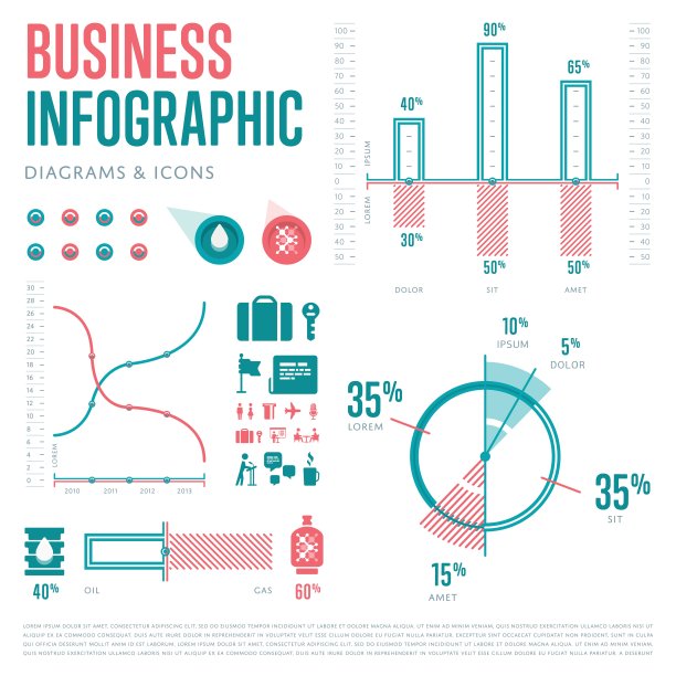 图表元素。矢量图图片下载