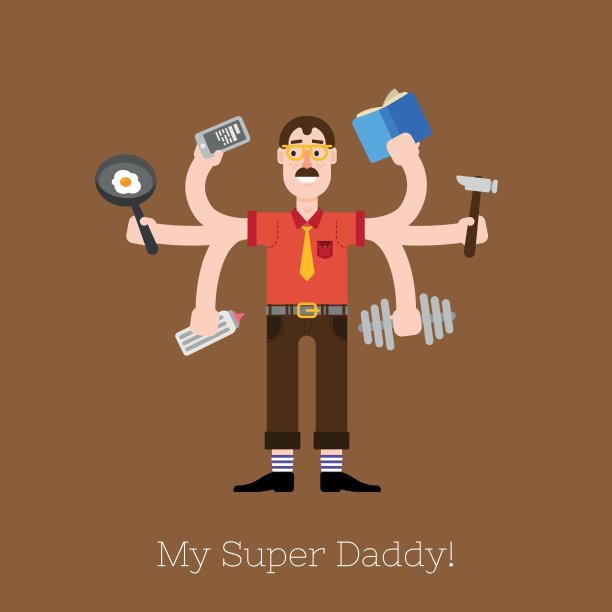 忙多任务人图片下载