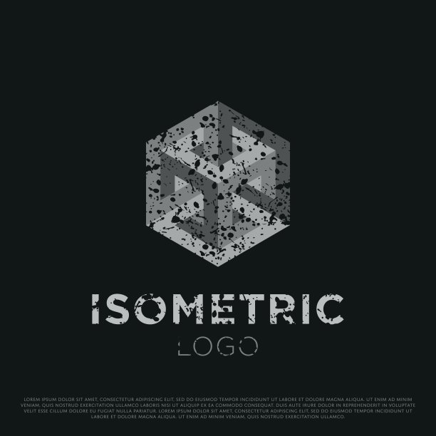 矢量3d等距Logo图片下载