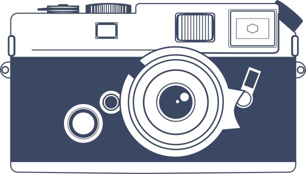 复古相机矢量剪贴画艺术图片下载