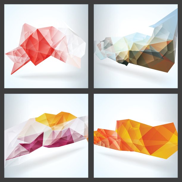 几何三角形抽象矢量背景。图片下载