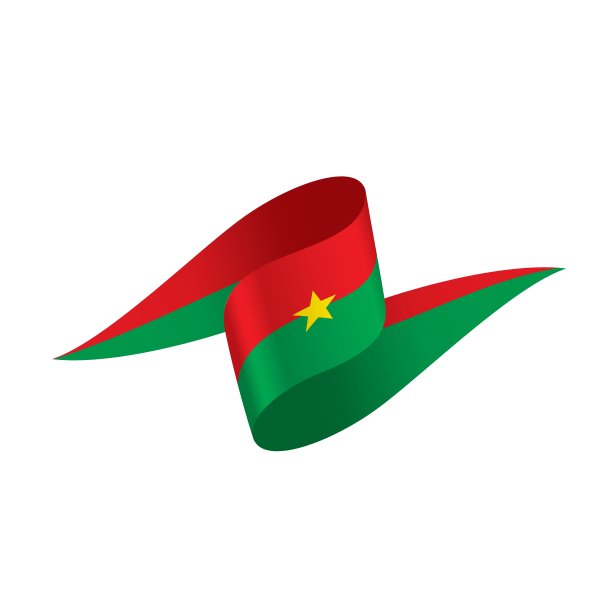布基纳法索国旗，矢量图图片下载
