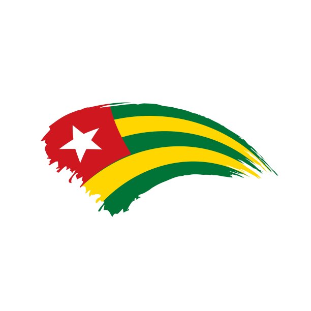 多哥旗，矢量图图片下载