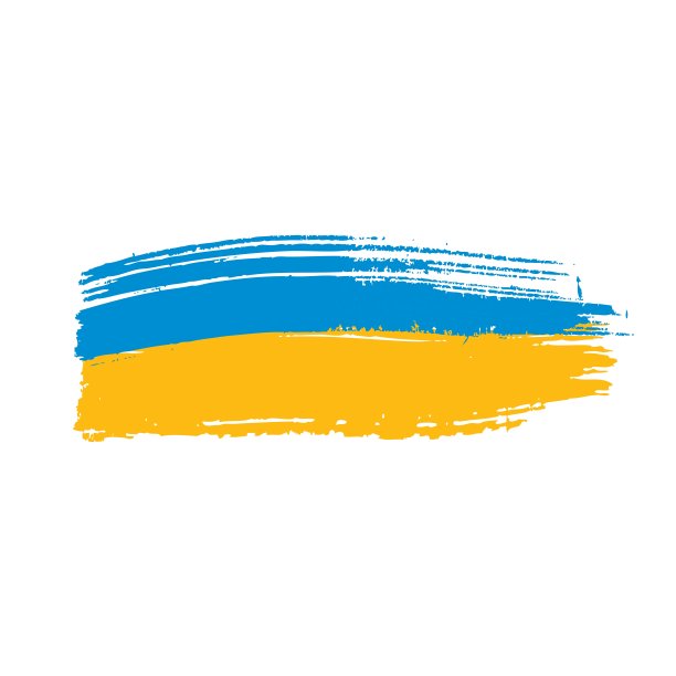 乌克兰国旗，矢量图图片下载