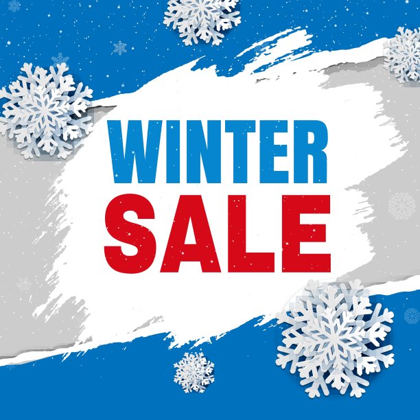 横幅与撕破的销售海报图片下载