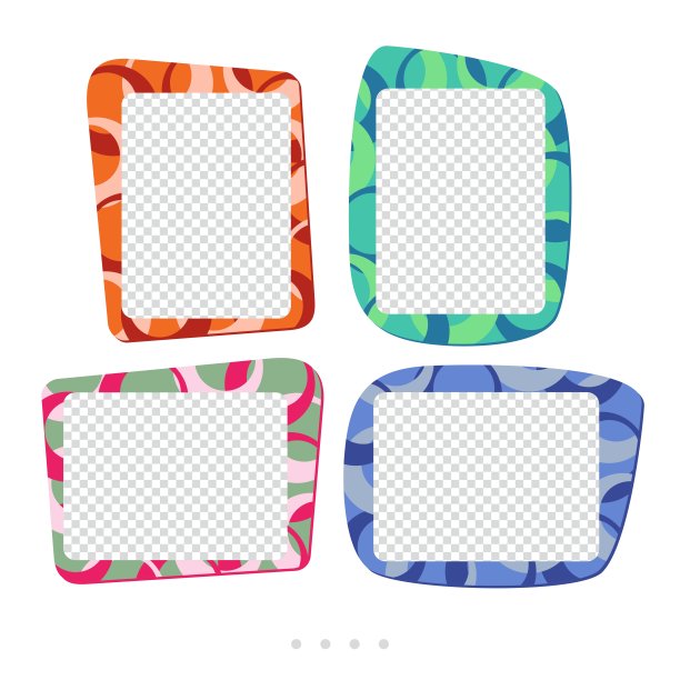 矢量彩色框架的照片或插图。图片下载