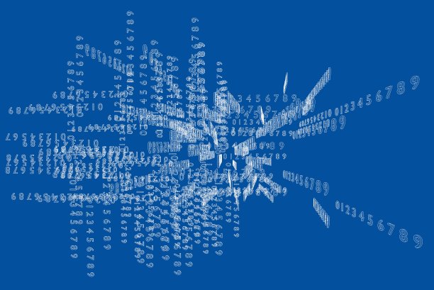 由数字组成的抽象背景图片下载
