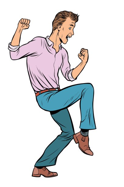 男人有趣的反应。害怕还是惊喜图片下载