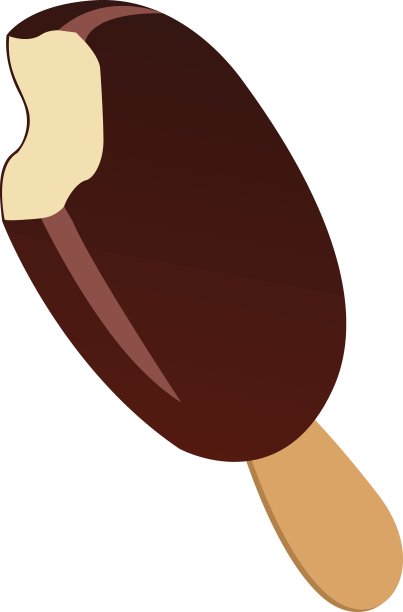 冰淇淋巧克力香草矢量插图图片下载