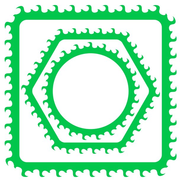 绿色的框架图片下载