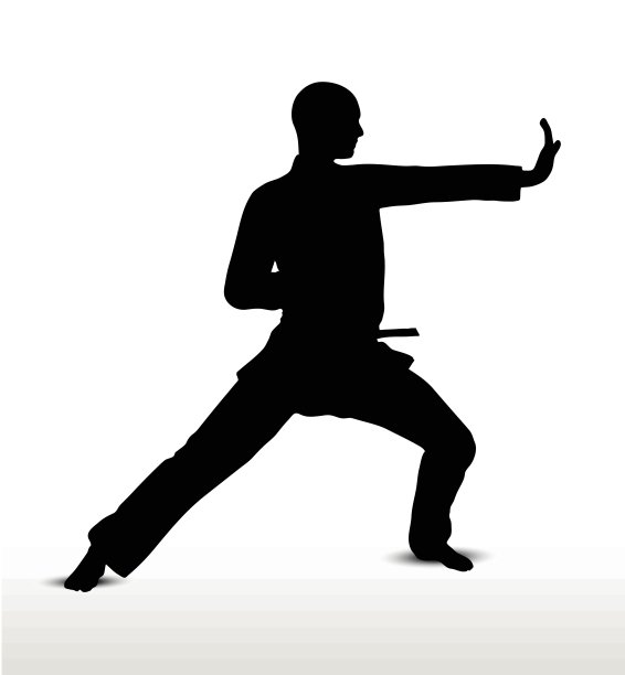 空手道轮廓图片下载