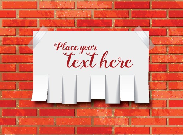 撕掉墙上的通知纸图片下载