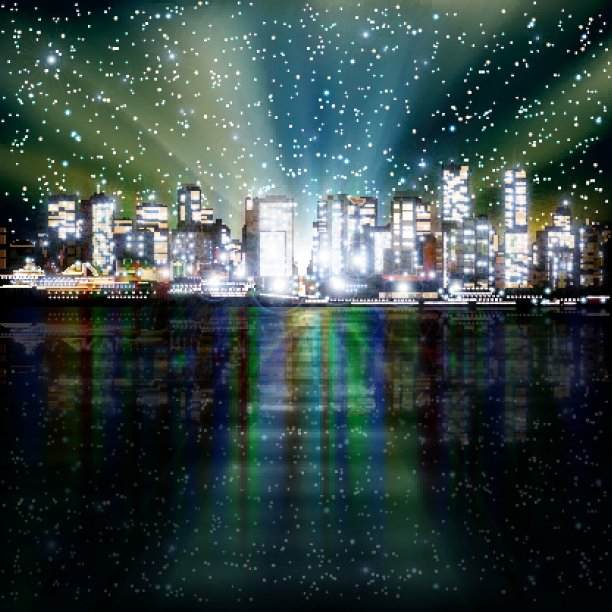 抽象背景与全景的温哥华图片下载