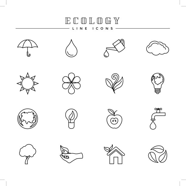 生态线图标集图片下载