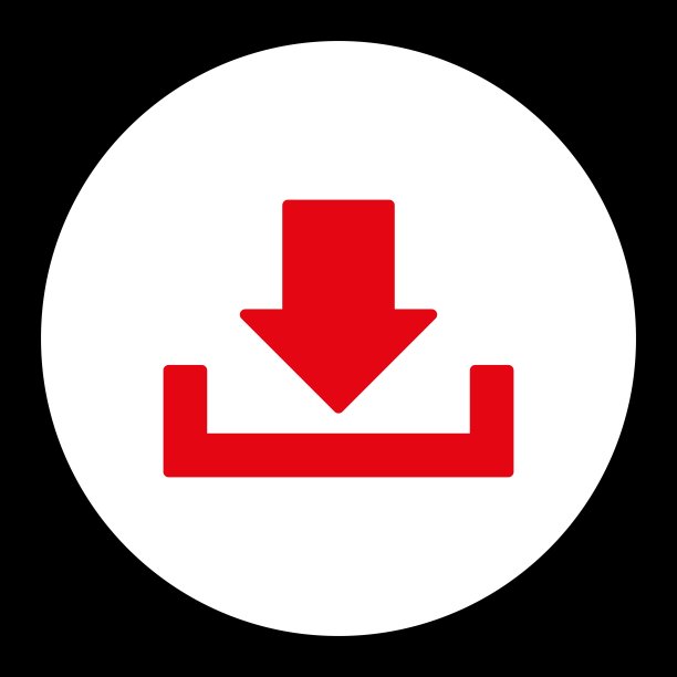 下载平红白两色圆形按钮图片下载