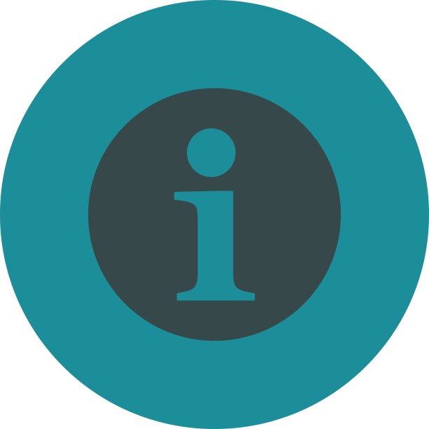 信息平面软蓝色圆形按钮图片下载