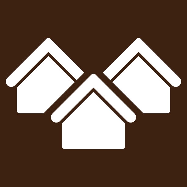 房地产图标从商业双色集图片下载