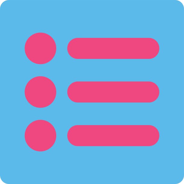 项目平粉色和蓝色圆形按钮图片下载