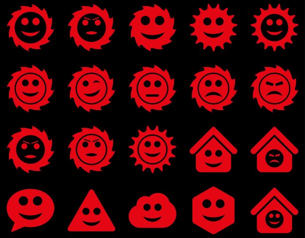 工具，齿轮，微笑，情感图标图片下载