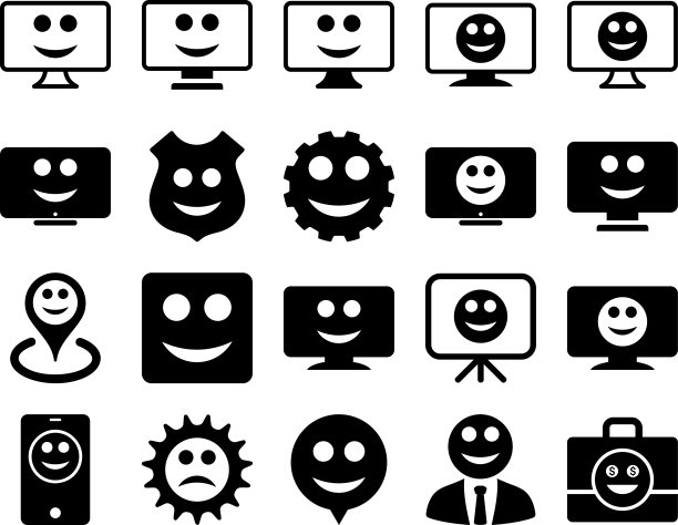 工具，齿轮，微笑，消磨图标。图片下载