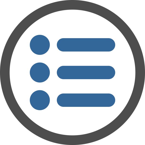 项目平钴和灰色圆形矢量图标图片下载