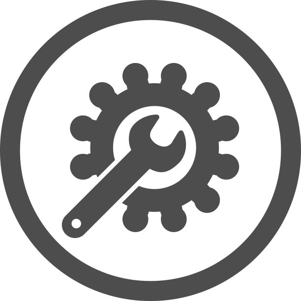可定制的扁平灰色圆形矢量图标图片下载