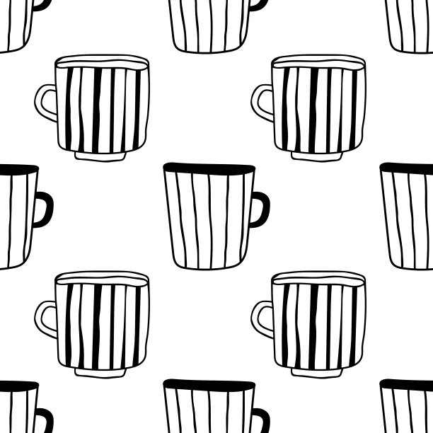 红茶和白茶或咖啡杯图片下载