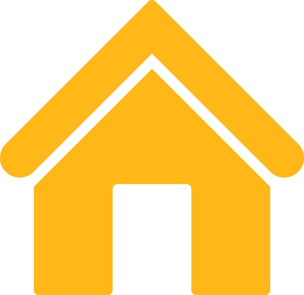 Home flat黄色图标图片下载
