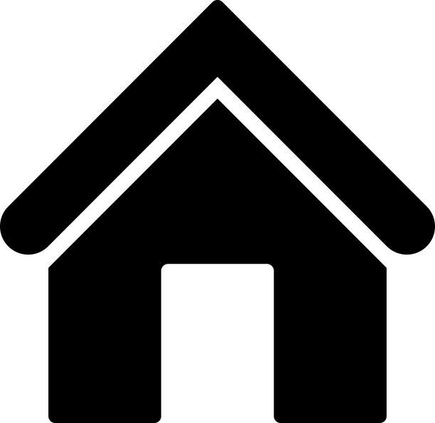 Home flat black color图标图片下载