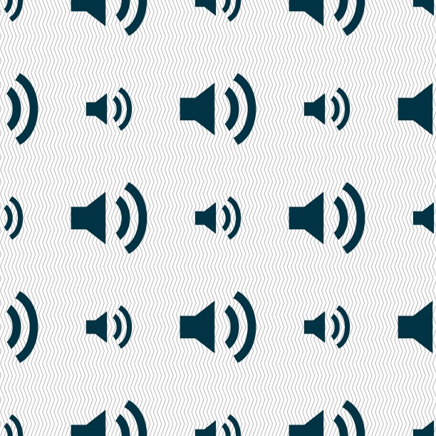 扬声器音量声音符号矢量背景图片下载