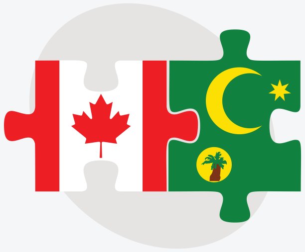 加拿大和科科斯(基林)群岛旗帜图片下载