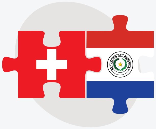 瑞士和巴拉圭国旗图片下载