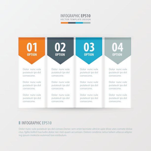 旗帜向量橙色，蓝色，灰色颜色图片下载