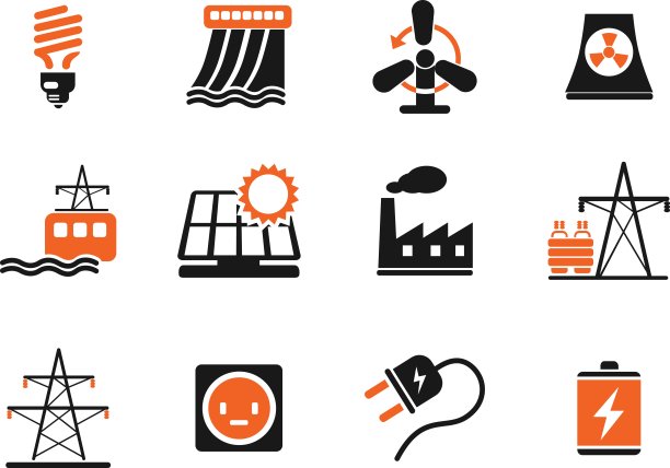 电力简单的图标图片下载