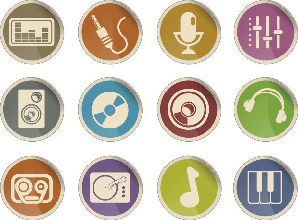 音频和音乐图标图片下载
