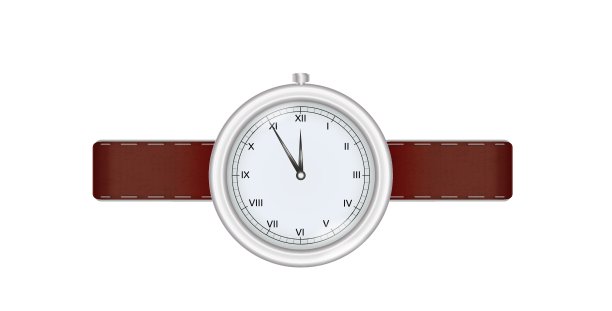 银色的手表图片下载